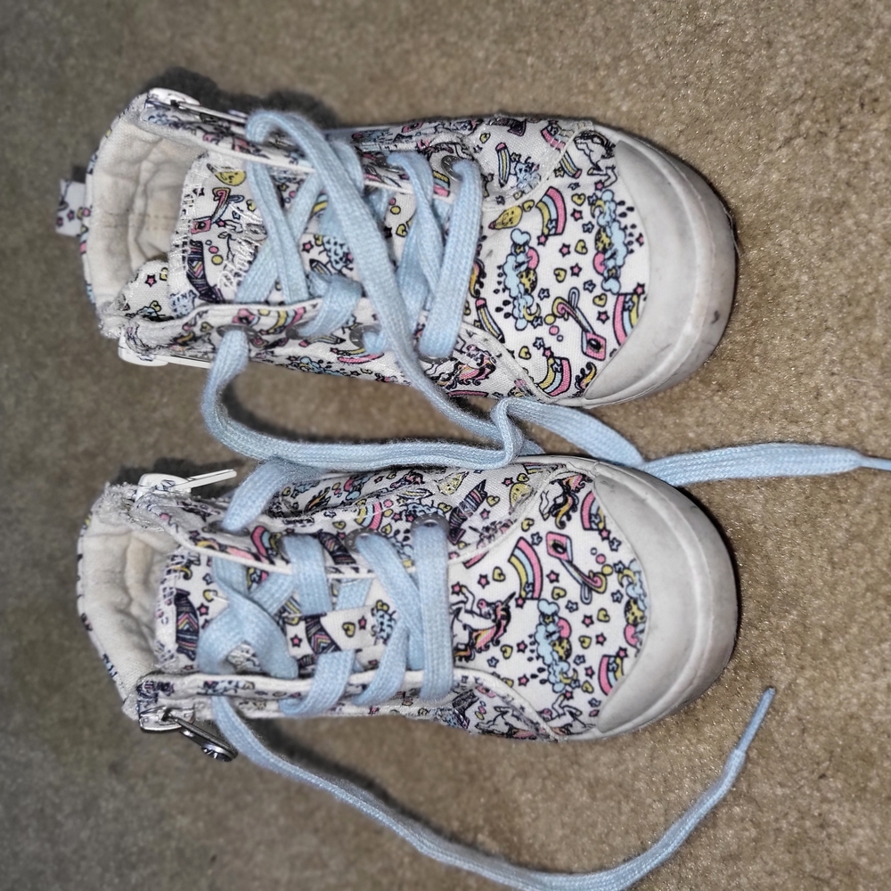 Kids Patterned High-Top Sneakers